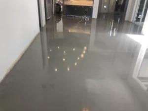 gray polished floor gray polished floor