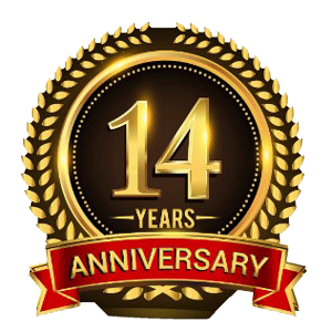 14 years anniversary image for home page 10 years of service
