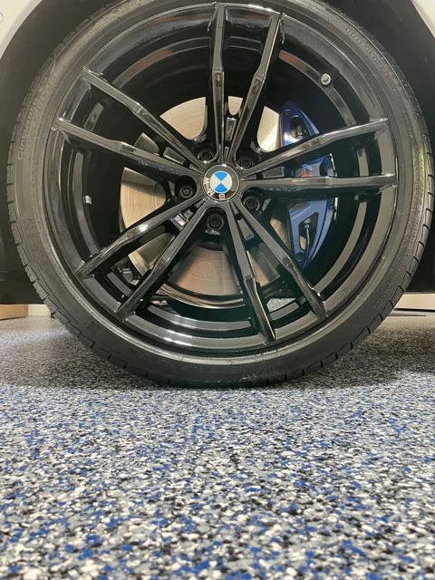 polyaspartic epoxy garage floor close up epoxy flooring