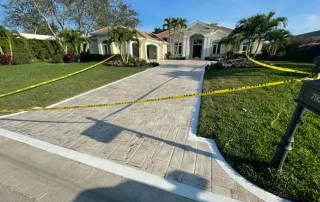 Pacific Stone concrete stamped driveway