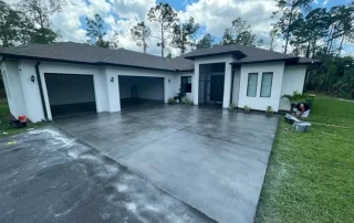 polished stain concrete