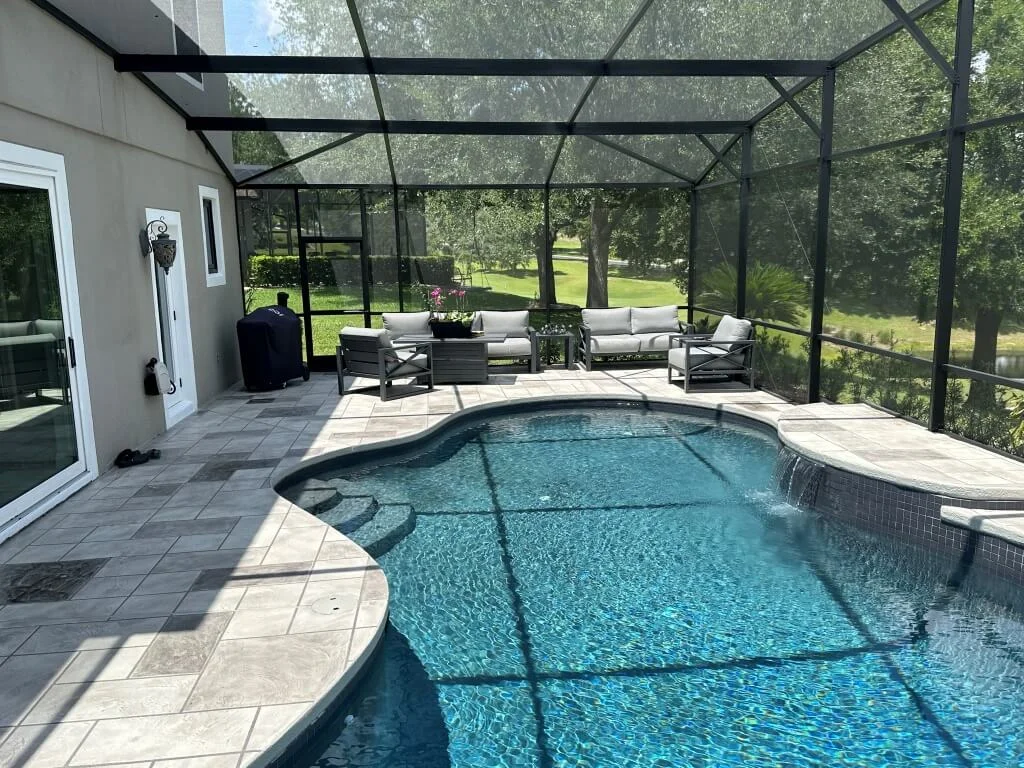 pool renovation decorative concrete pool deck with pool resurfacing creative resurfacing solutions Florida pool renovation decorative concrete pool deck with pool resurfacing creative resurfacing solutions Florida
