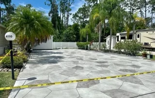 after driveway concrete resurfacing