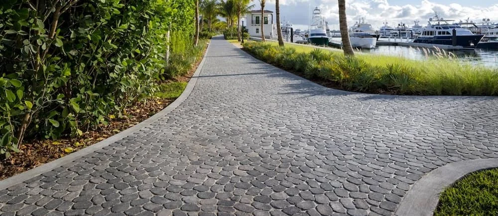 cobble stone walkway cobble stone walkway