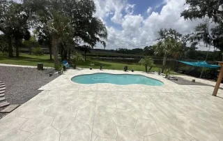 pool deck resurfacing ongoing