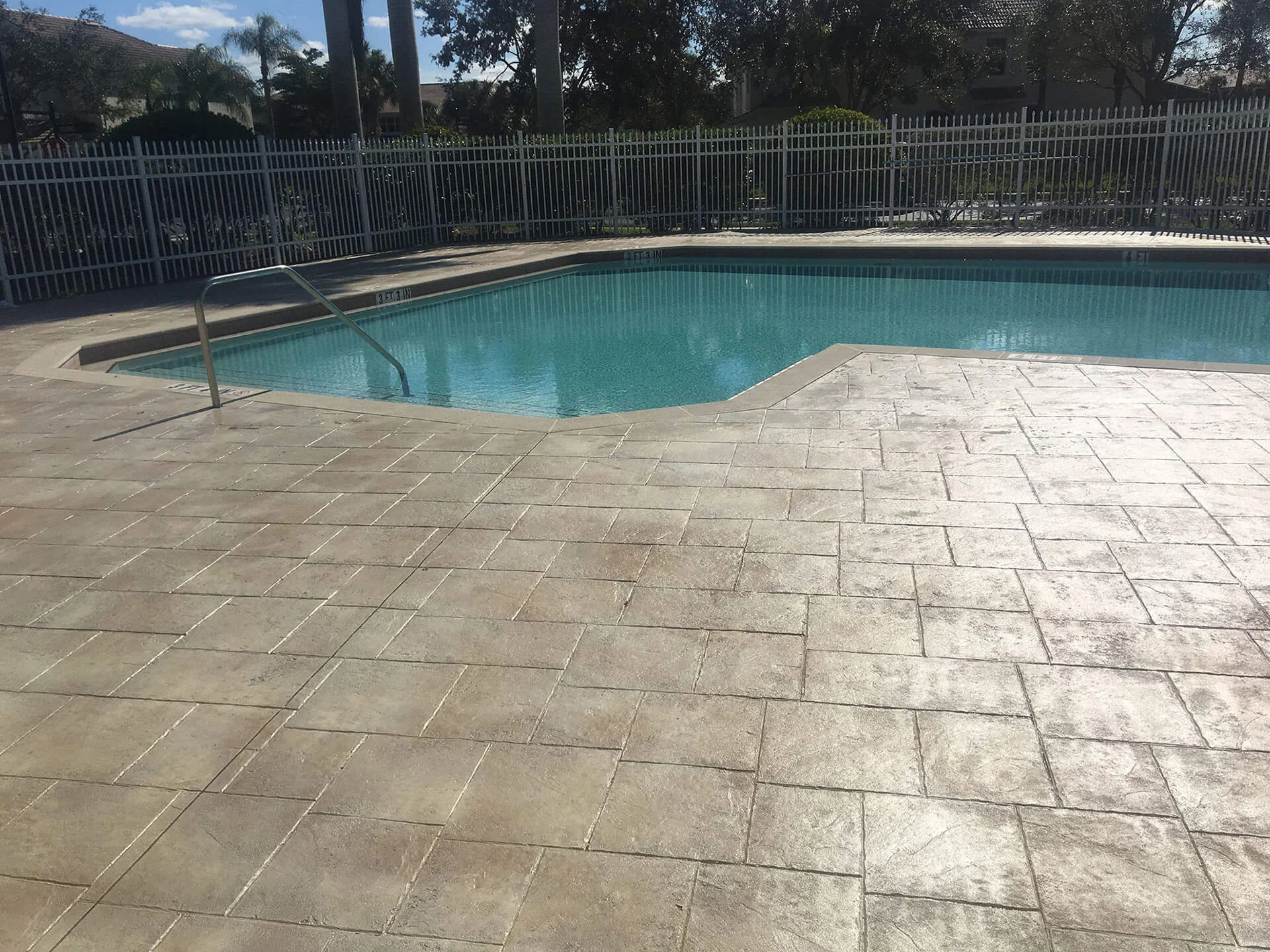 stamped concrete pool deck travertine pattern beige stamped concrete pool deck travertine pattern beige