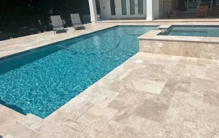 travertine paver pool