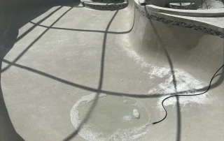 Pool Renovation in Progress Resurfacing Steps