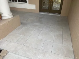 Elegant Porcelain Pavers Entryway Elegant Porcelain Pavers Entryway