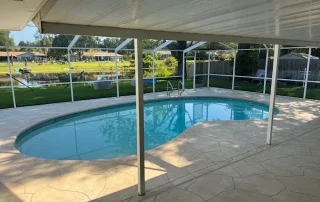 covered pool deck