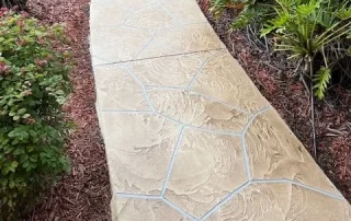creative resurfacing stamped concrete walkway