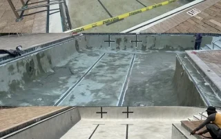 empty pool resurfacing preparation