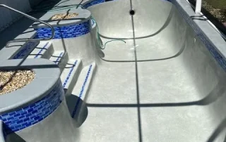 refinished pool with tile