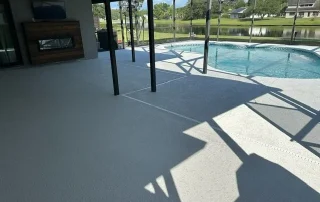 spacious patio and pool resurfacing