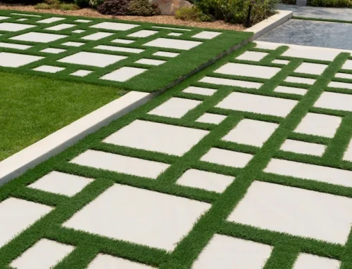 Transform Your Patio: Concrete Pavers with Grass for Festive Gatherings