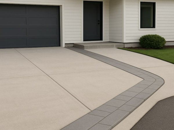Clean Minimalist Driveway