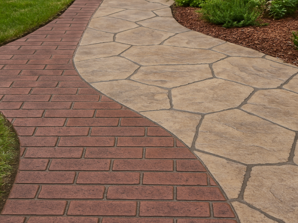 brick and stone pattern