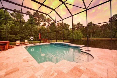 Travertine Pool Decks